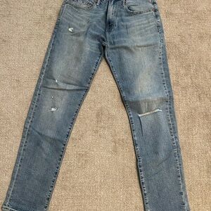 GAP Men's Light Blue Distressed Jeans